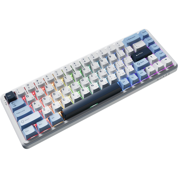 Дротова магнітна клавіатура Ajazz AK680 MAX Magnetic switches Blue White Dark Blue (AK680-M-BWD-AW)
