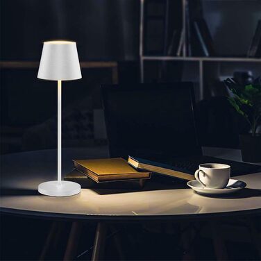Настільна LED-лампа V-TAC, диммована, бездротова, сенсорна, акумулятор 4400 мА·г, IP54, тепле світло 3000K, для дому, вулиці, ресторану