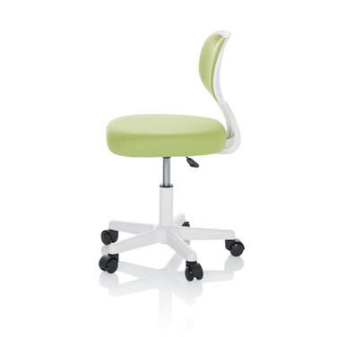 Дитячий стілець для письмового столу KIDDY TOP W, оббивка тканина, зелений, hjh OFFICE