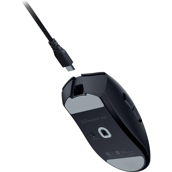 Ігрова бездротова миша Razer DeathAdder V4 Pro — ергономічна, ультралегка (55г), 26K DPI, HyperSpeed, чорна