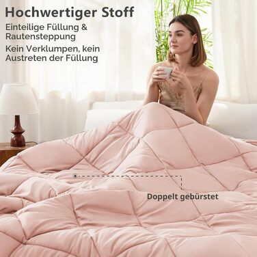 Всесезонна ковдра CozyLux 155x220 см, колір Blush Pink (ніжно-рожевий)
