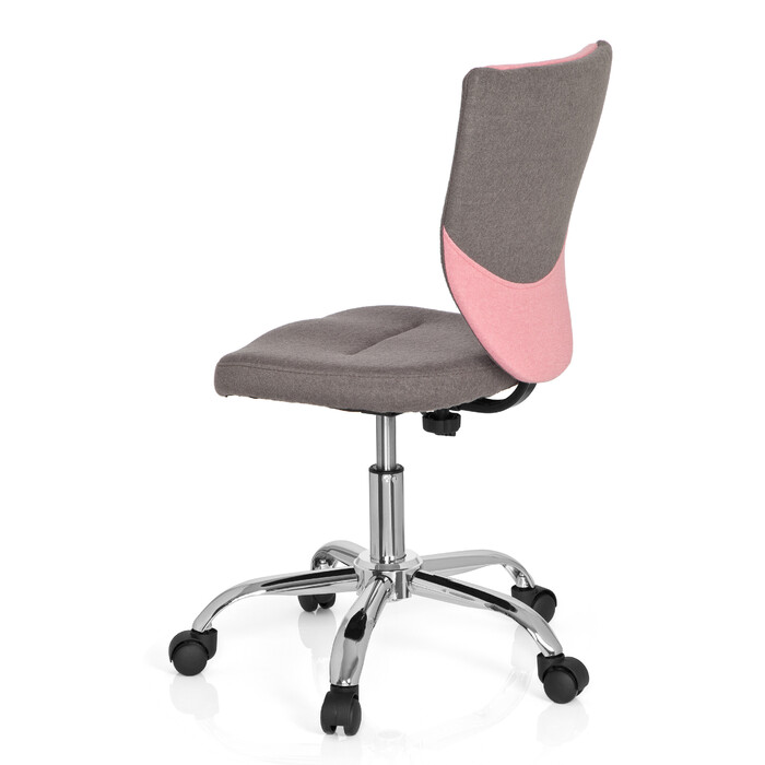 Дитячий письмовий стілець / дитячий стілець KIDDY COMFORT тканина сірий/рожевий hjh OFFICE