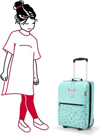 Дитяча валіза на колесах reisenthel Trolley XS, легка та практична, дизайн Cats and Dogs Mint