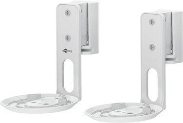 Стійка для колонок Goobay 71 см, біла, для Sonos Era 100, вантажність 5 кг, з кабельним менеджментом