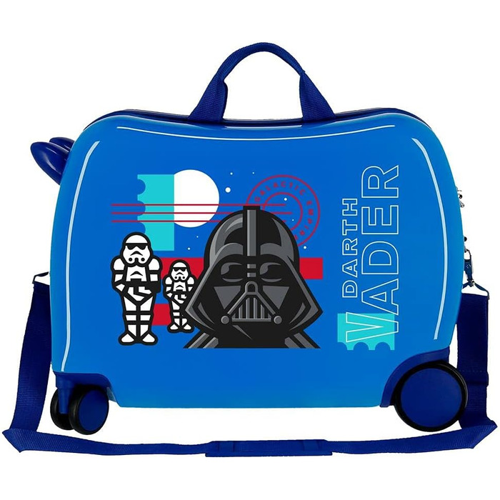 Дитяча валіза Star Wars Galactic Empire, синя, 50x38x20 см, ABS, 34 л, кодовий замок, 4 колеса, ручна поклажа