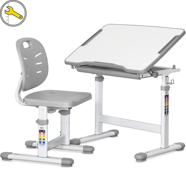 Комплект Evo-kids (стіл+стілець) Evo-05 Ergo Grey (арт. Evo-05 Ergo G)