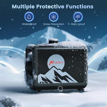 Автономний дизельний обігрівач повітря 8кВт з Bluetooth, керуванням через додаток, 7.5L Toolbox MAX, 230V AC та 12/24V DC для авто, вантажівок та кемпінгу, модель 2025
