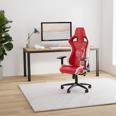 Ігрове крісло noblechairs Epic Nuka Cola, ергономічне, офісне, PU-шкіра, з підголівником та поперековою підтримкою, для користувачів до 120 кг і 185 см, спеціальна серія