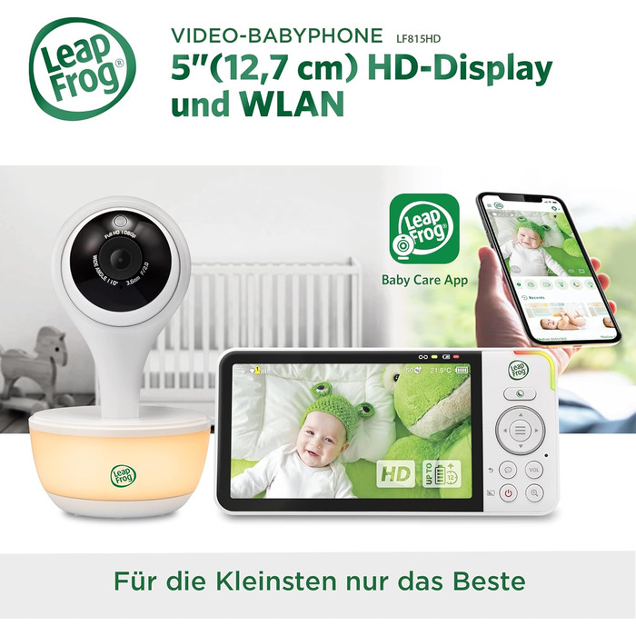 Радіоняня LeapFrog LF2423 з камерою, відеодисплей 2.8
