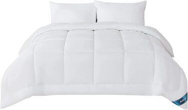 Ковдра BEDSURE 135x200 см - чотирисезонна, стеганий ковдра, сертифікат Oeko-Tex, білий, для алергіків