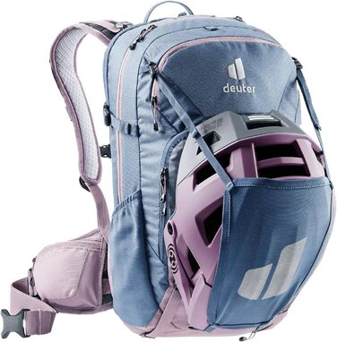 Жіночий велосипедний рюкзак Deuter Attack 18 SL з протектором, 18 л, синьо-фіолетовий