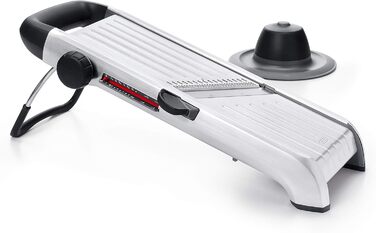 OXO Good Grips Професійний овочефруктрізак 2.0 з лезами з японської сталі, сірий, для кухні, Chef's (одинарний, нержавіюча сталь)