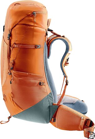 Туристичний рюкзак Deuter Aircontact Lite 50+10 л, chestnut-teal, легкий, для трекінгу