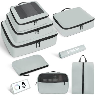 Набір органайзерів для валізи Packing Cubes, 10 шт, легкі дорожні сумки для одягу та аксесуарів (М'ятний)