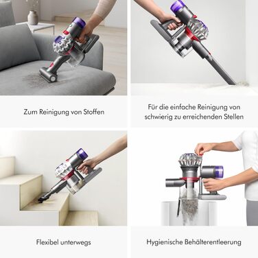 Ручний акумуляторний пилосос Dyson Car+Boat для автомобіля та човна, сріблястий, до 50 хв роботи