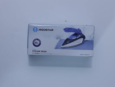 Aigostar портативна міні парова праска для подорожей, складна ручка, 1100 Вт, резервуар 80 мл, легка, декілька температурних режимів