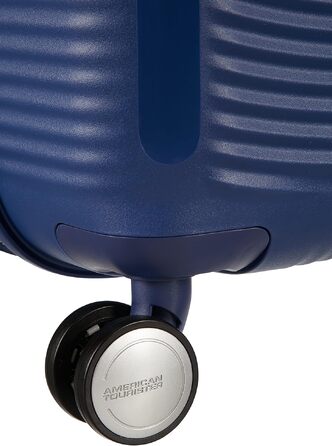 Валіза American Tourister Soundbox Spinner L, розширена, 77 см, 97/110 л, темно-синя (Midnight Navy)