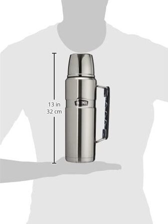 Термос Thermos Stainless King 1,2 л з ручкою, матова нержавіюча сталь