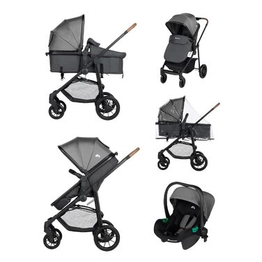 Дитяча коляска Bebeconfort Haze Trio 3-в-1, 0-4 роки, до 22 кг, i-Size, компактна, Tinted Stone