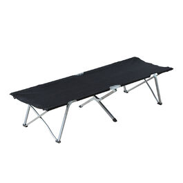 Outsunny Camp Bed Кемпінгове ліжко з сумкою чорне