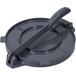 Прес для тортильї KitchenCraft World of Flavours, алюмінієвий, 20x20x9 см, сріблястий, у подарунковій коробці