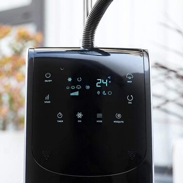 Вентилятор Cecotec EnergySilence 90 Вт з таймером та зволожувачем повітря, 40 см, 3 швидкості, мідний двигун (790 Freshessence Ionic)