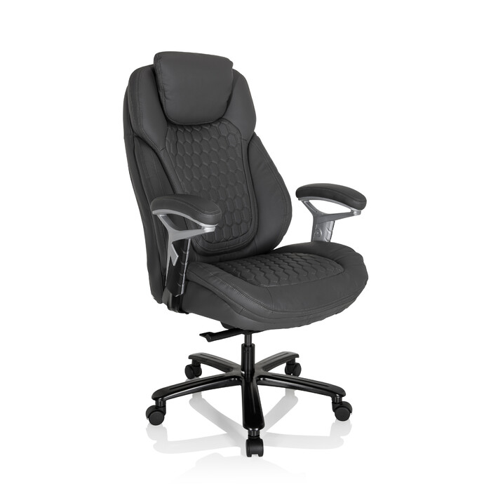 Крісло для керівника XXL PULLMANN штучна шкіра матова сіра hjh OFFICE