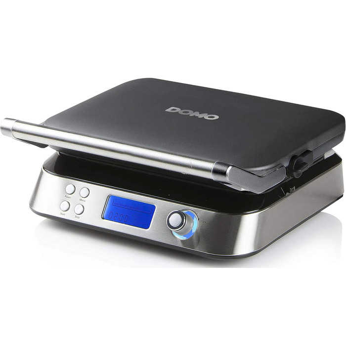 Вафельниця Domo Waffel Genius DO9219W, розумна, 2 вафлі, нержавіюча сталь