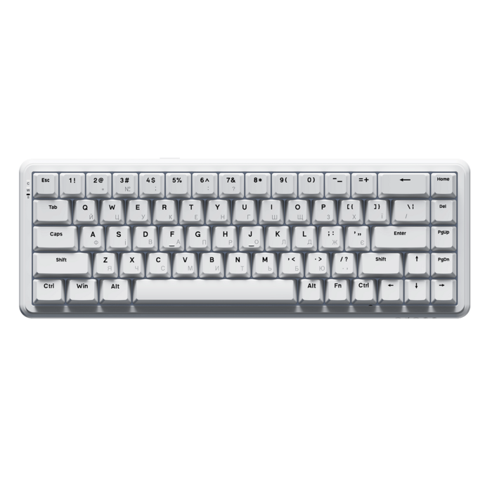 Клавіатура механічна дротова Ajazz AK680 MAX Magnetic Switch RGB USB White