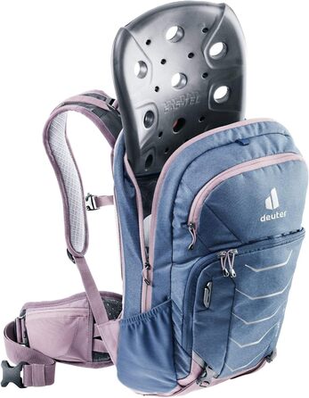 Жіночий велосипедний рюкзак Deuter Attack 14 SL з протектором, 14 л, синій Marine-grape