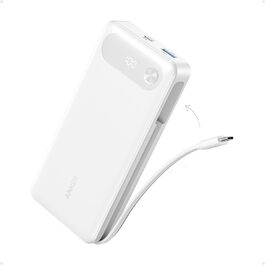Powerbank Anker 20000mAh з USB-C кабелем, 87W, 1 USB-C + 1 USB-A, для MacBook, iPhone, Samsung, Switch