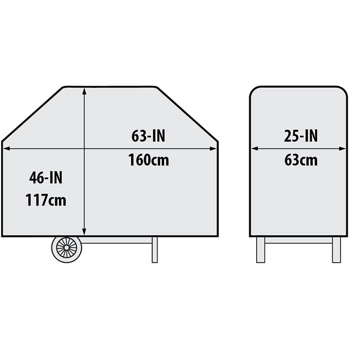 Захисний чохол для гриля Broil King IMPERIAL 490 PRO, нержавіюча сталь, 5x5x5 см