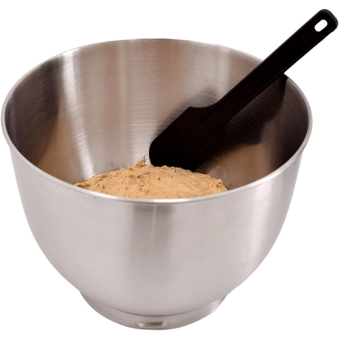 Кухонна машина Syntrox Germany KM-1300W Silver de Luxe з м'ясорубкою, міксером і 6,5 л чашею з нержавіючої сталі, 1300 Вт, срібляста