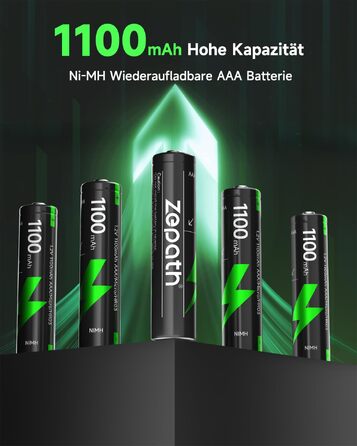 Гібридний зарядний пристрій для Li-ion/Ni-MH акумуляторів з 16 перезаряджуваними AAA батареями (1100mAh, 1.2V), LED-індикація, кейс для зберігання