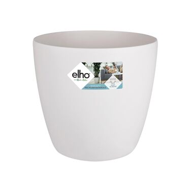 Горщик для квітів Elho Brussels Rund Rollen 35 - чорний, з роликами, 35x33 см, з переробленого пластику