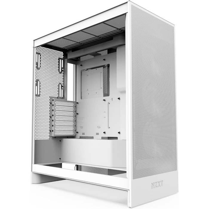 NZXT H7 Flow білий – корпус Mid-Tower ATX з високим повітряним потоком, підтримка до 3×120 мм вентиляторів для охолодження GPU, 3×120 мм фронтальні вентилятори, місце під 420 мм радіатор спереду