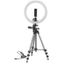 Стійка для влогінгу Cullmann Alpha 1000, LED-кільце, Bluetooth, 134 см, 1 кг, чорна