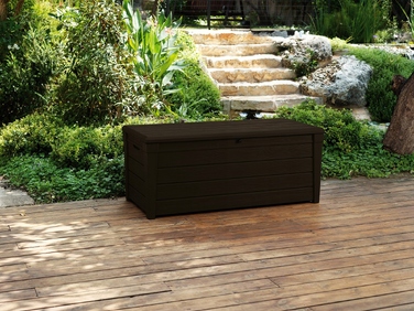 Садова скриня Keter BRIGHTWOOD STORAGE BOX 455 л, коричнева