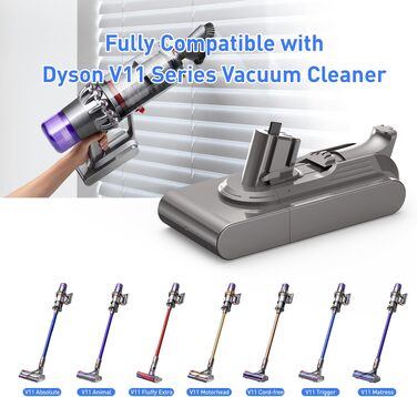 Акумулятор NASTIMA 25.2V 3900mAh Li-ion для пилососа Dyson V11/V15 (Animal, Complete Extra, Fluffy Extra, SV15, SV18) - оригінал