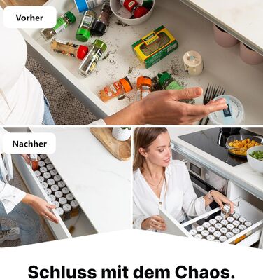 Набір скляних банок для спецій Deco haus® (12 шт.) - організоване зберігання спецій