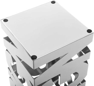 Сучасна металева підставка для парасольок Versa Design, для передпокою, кімнати чи холу, 52x18x18 см, біла