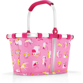 Дитячий кошик для покупок reisenthel carrybag XS, 5 л, 33,5x18x19,5 см, рожевий з буквами ABC friends