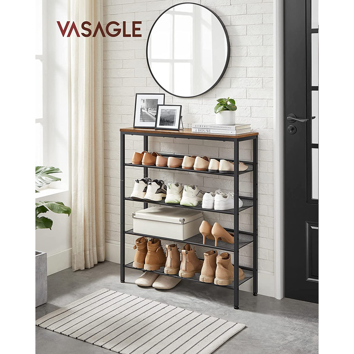 Полиця для взуття VASAGLE, 28x75x93 см