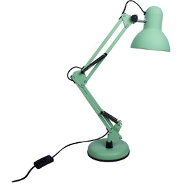 Настільна лампа Bel Air Home Antigona Flexo LED, ретро-вінтаж, E27, USB, металева, жовта, матова, енергозберігаюча, для офісу, спальні, читання (без лампочки)