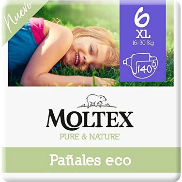 Екологічні підгузки Moltex Pure & Nature, розмір 1 (2-5 кг), 88 шт