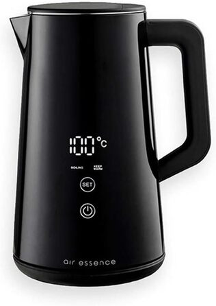 Електрочайник Air Essence LuminaTi PRO, 1500 Вт, 2 л, чорний, з регулюванням температури, без Wi-Fi