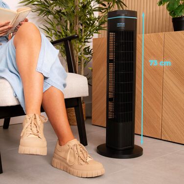 Вентилятор підлоговий Cecotec EnergySilence 790 Skyline 50W 76см з таймером, чорний