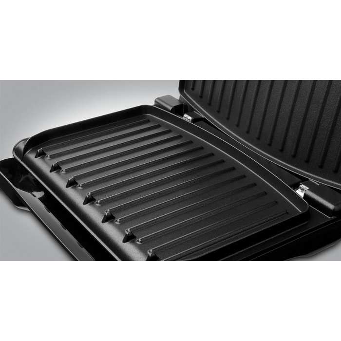 Контактний гриль George Foreman 24x17 см, червоний, для м'яса, риби, овочів, паніні та сендвічів, компактний, до 3 порцій, зменшує до 42% жиру