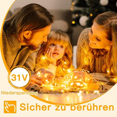 Світлодіодна гірлянда Ollny 500 LED (10м), водонепроникна IP44 для вулиці та дому, з вилкою