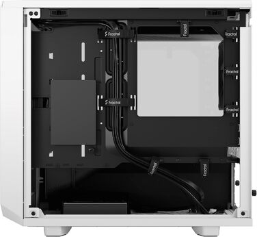 Корпус Fractal Design Meshify 2 Nano White TG Clear Tint, білий, скляна панель, компактний, для ігрових ПК